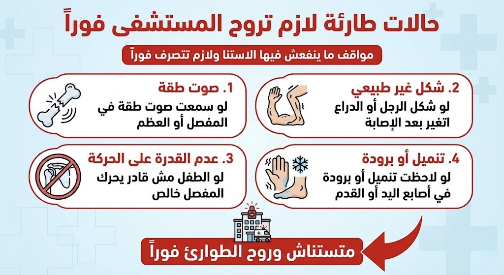 حالات طوارئ إصابات ملاعب الأطفال - متى تذهب للمستشفى