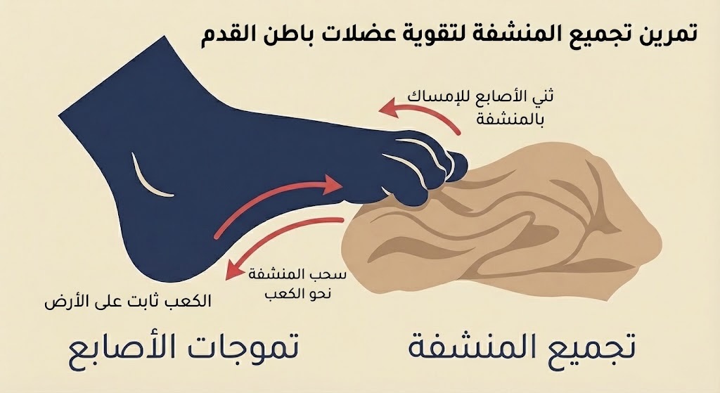 طفل يقوم بتمارين علاجية للقدم - علاج الفلات فوت